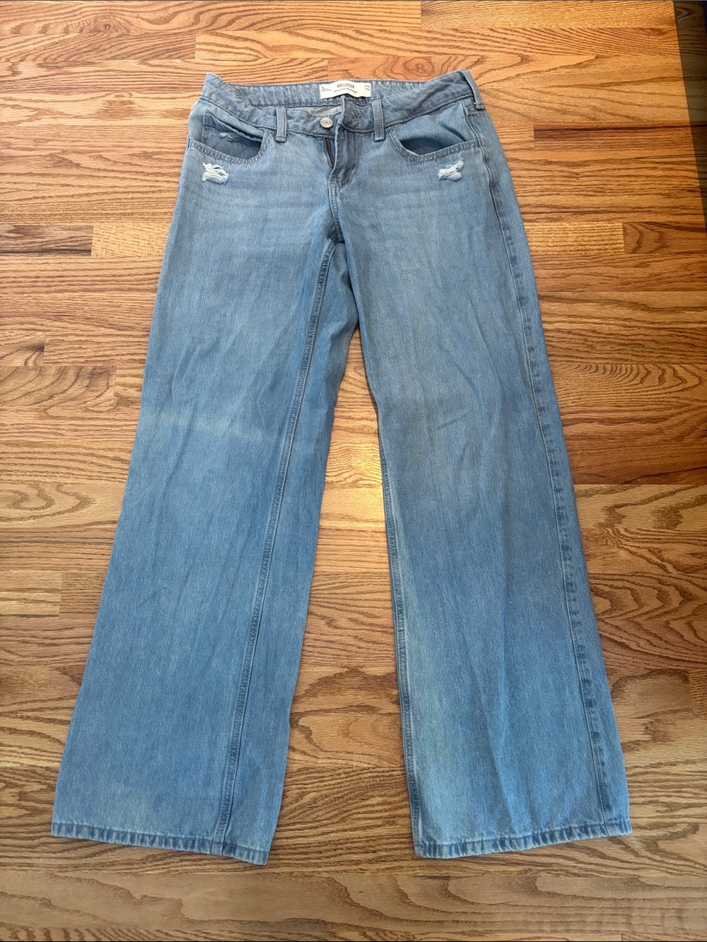 Hollister Light Blue Wide-Leg Jeans